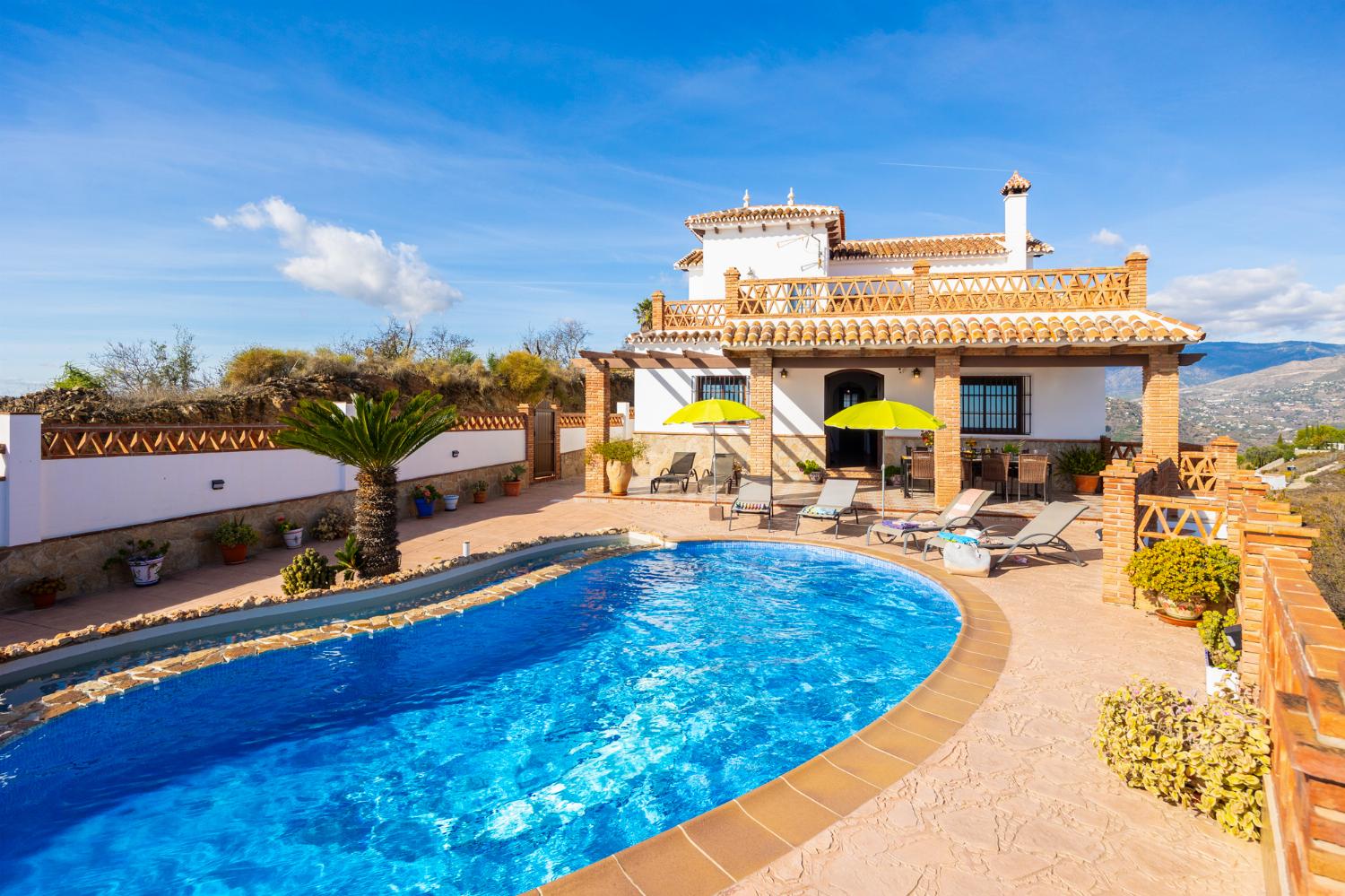 Beautiful villa with private pool and terrace with panoramic sea views