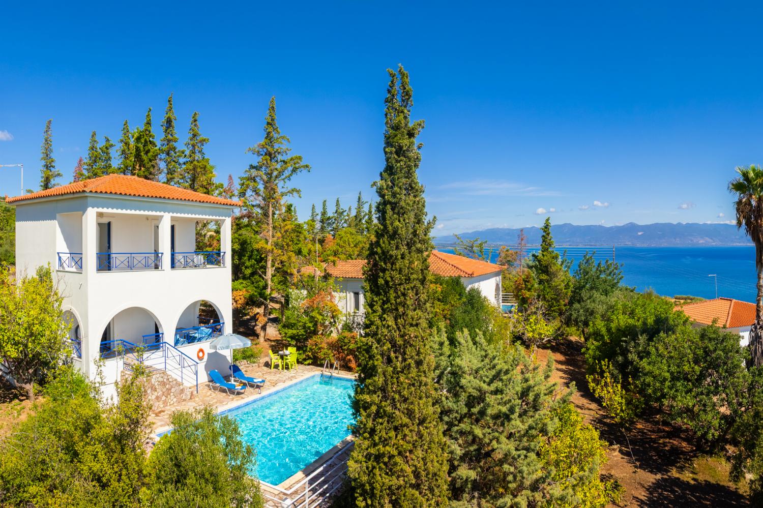 Beautiful villa with private pool and terrace with sea views