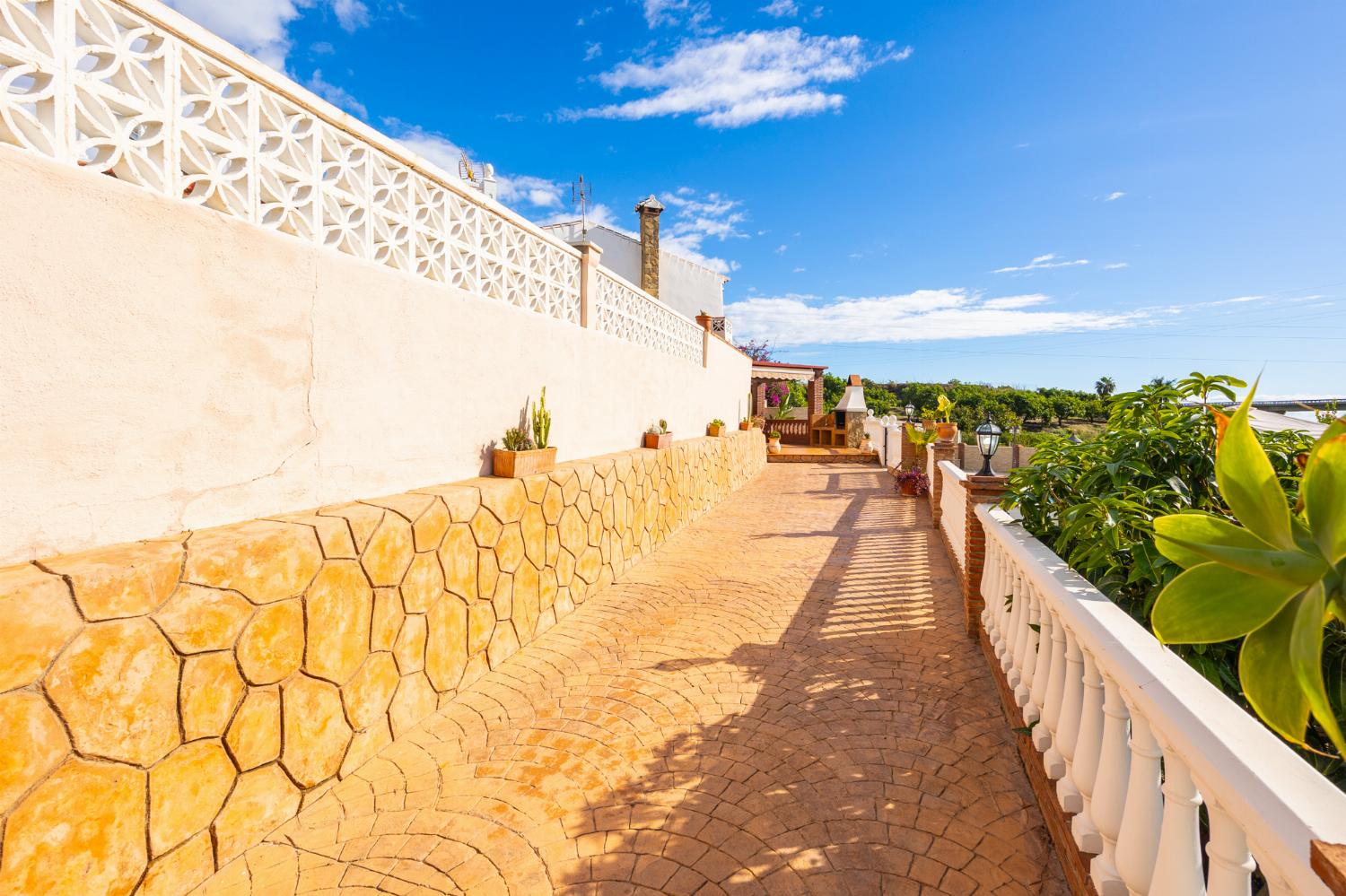 Entranceway to villa