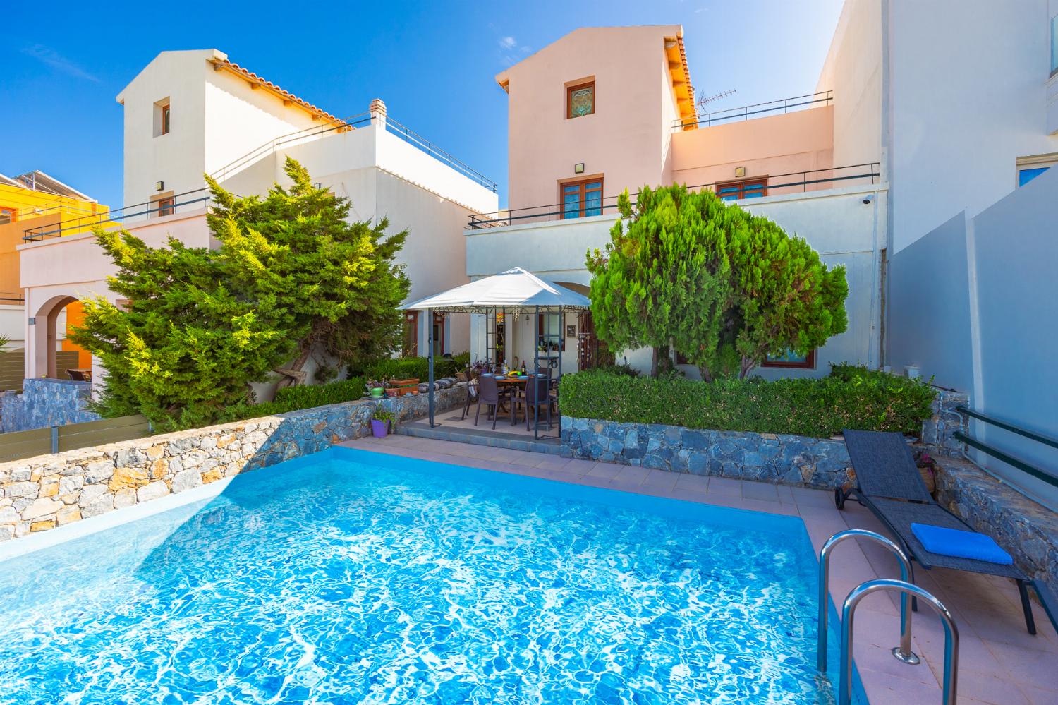 ,Beautiful villa with private pool and terrace with sea views