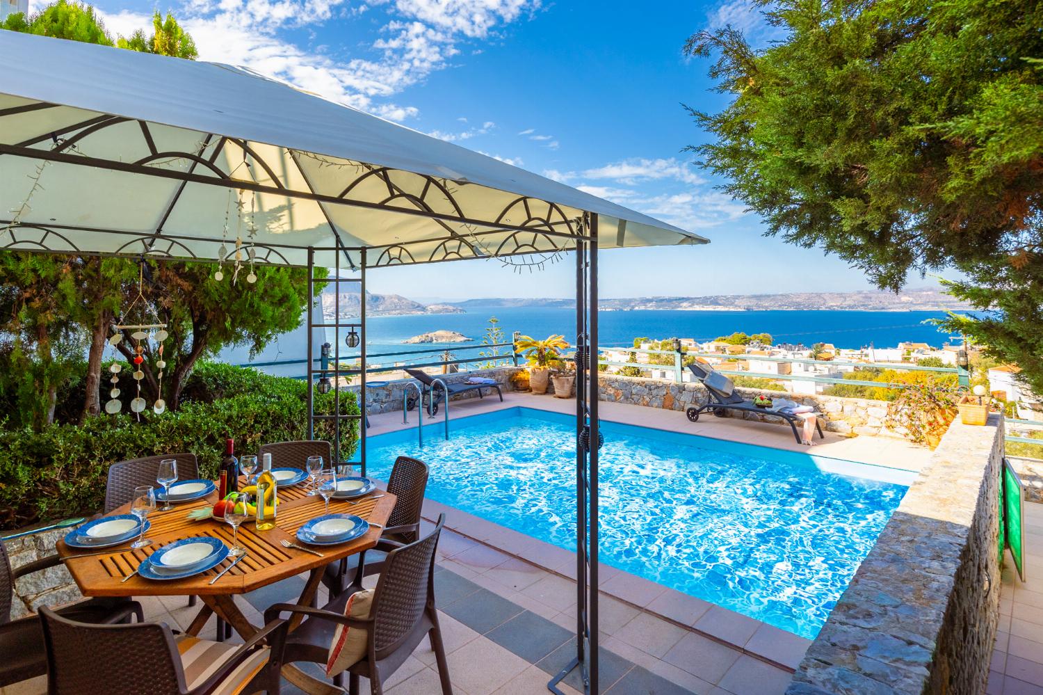 Terrace area with sea views