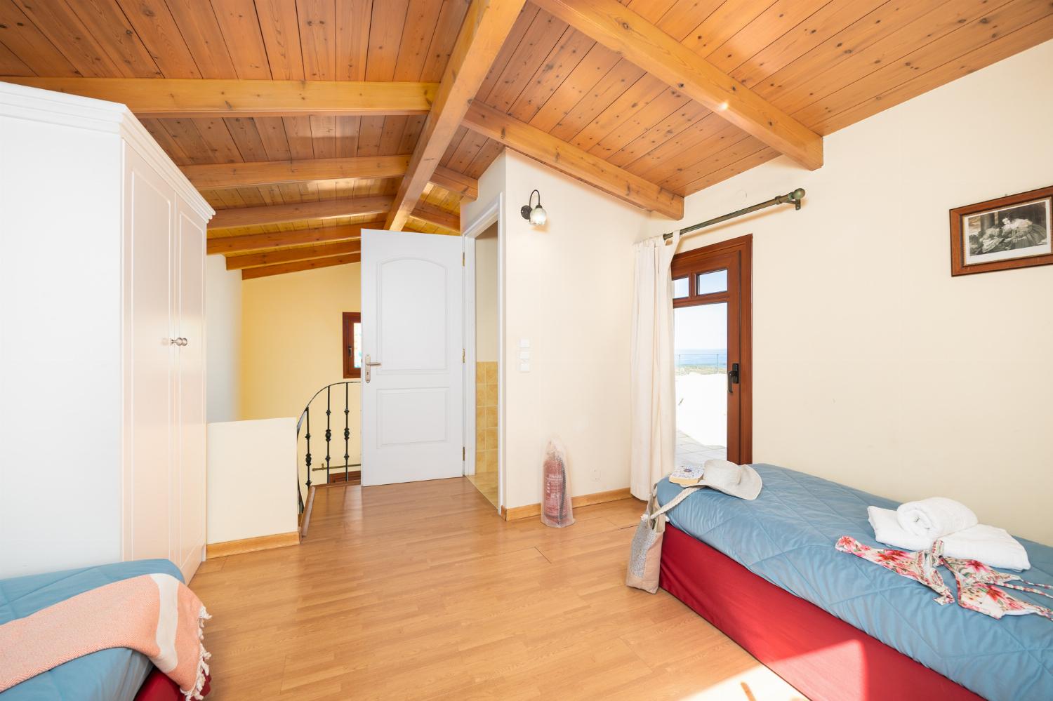 Twin bedroom with en suite W/C, and A/C