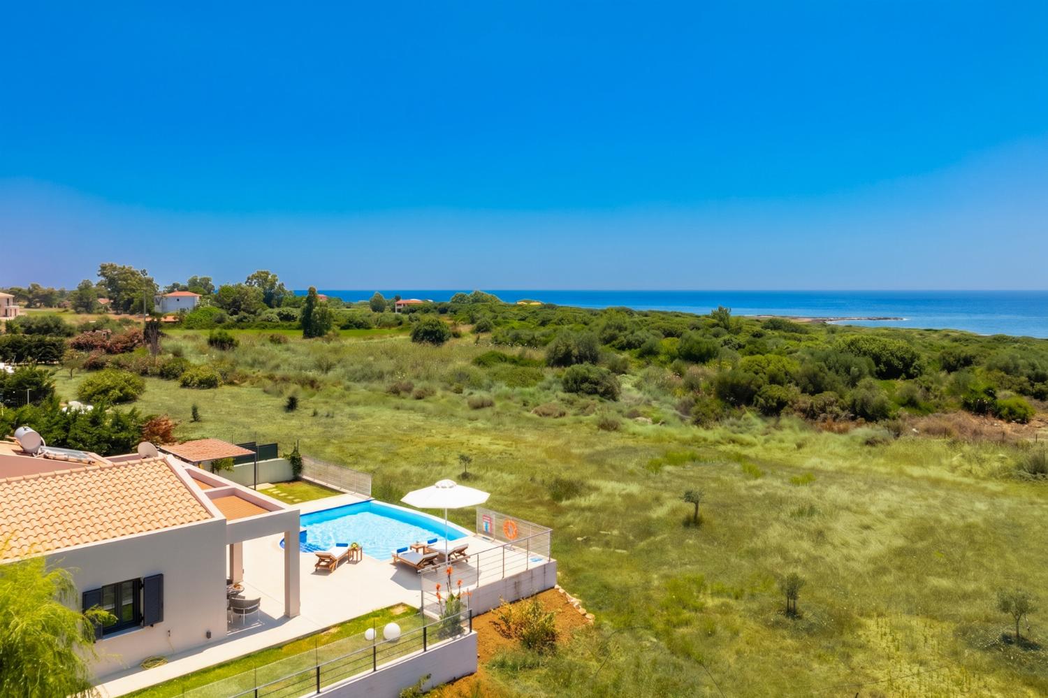 Beautiful villa with private pool and terrace with sea views