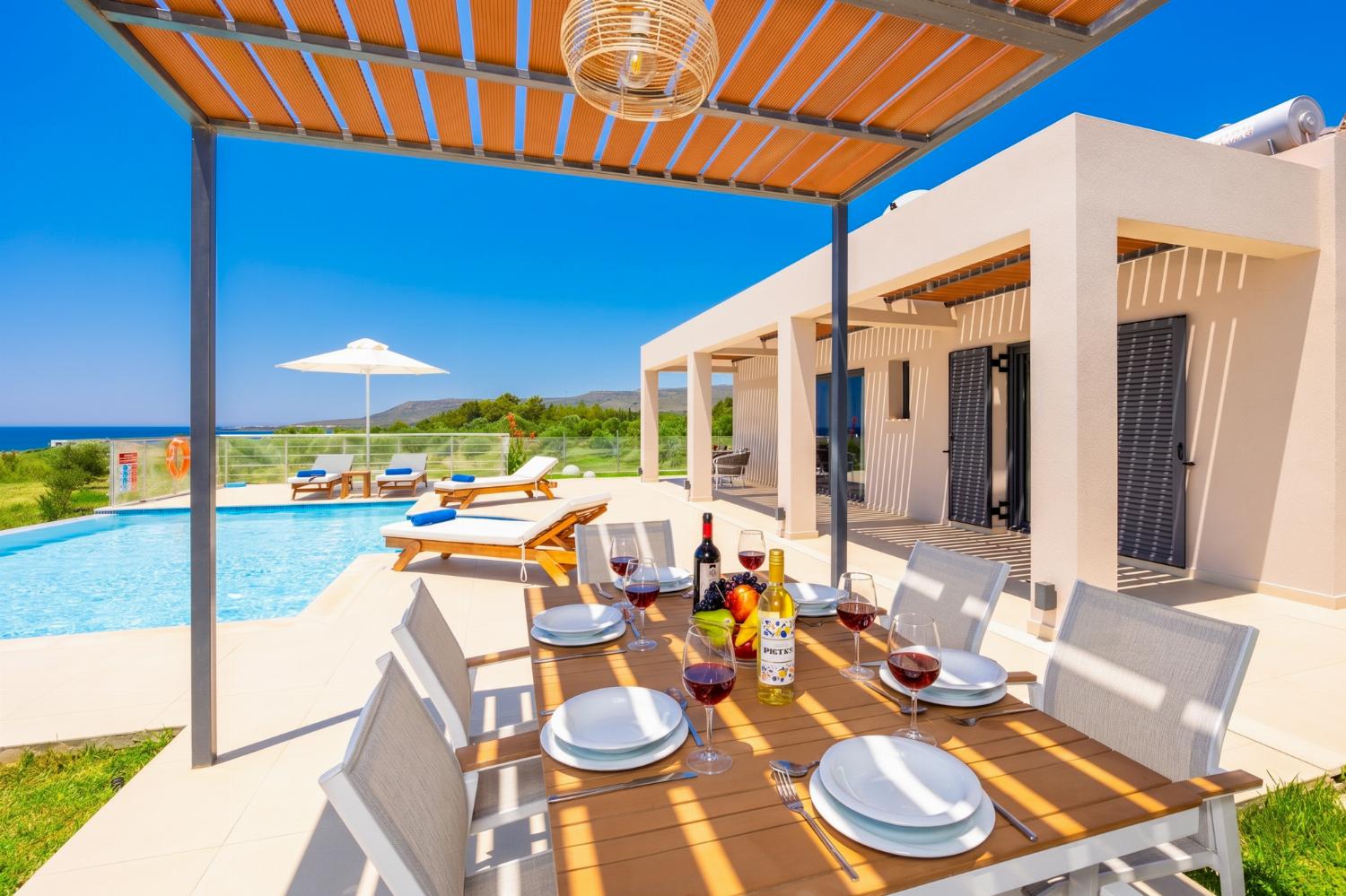 Sheltered terrace area