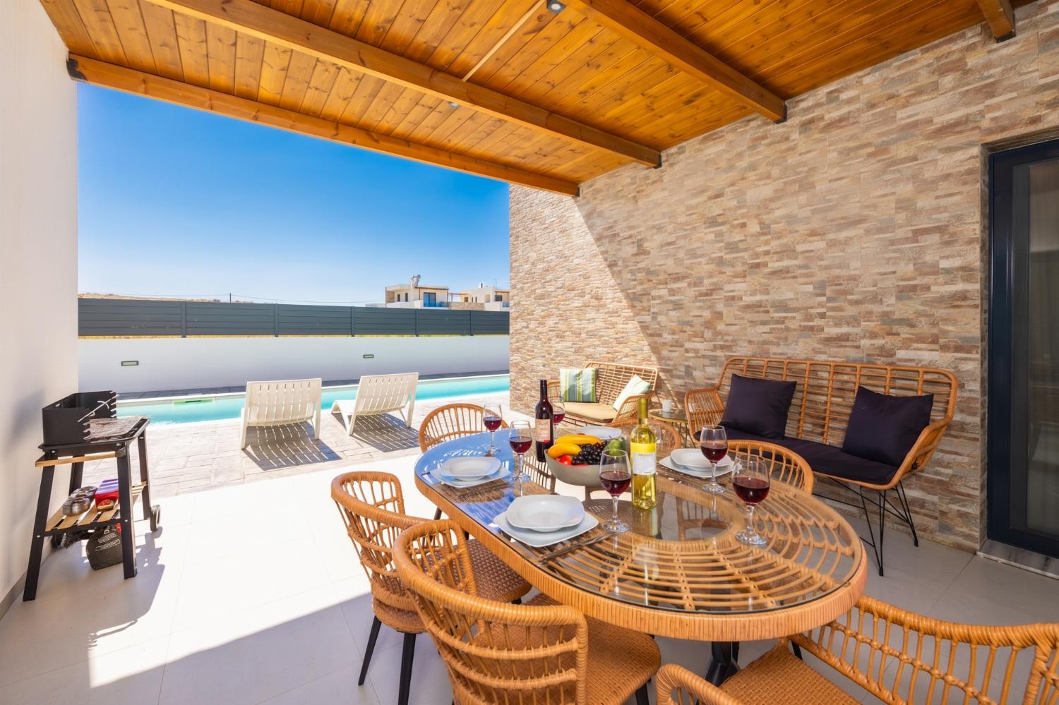 Sheltered terrace area