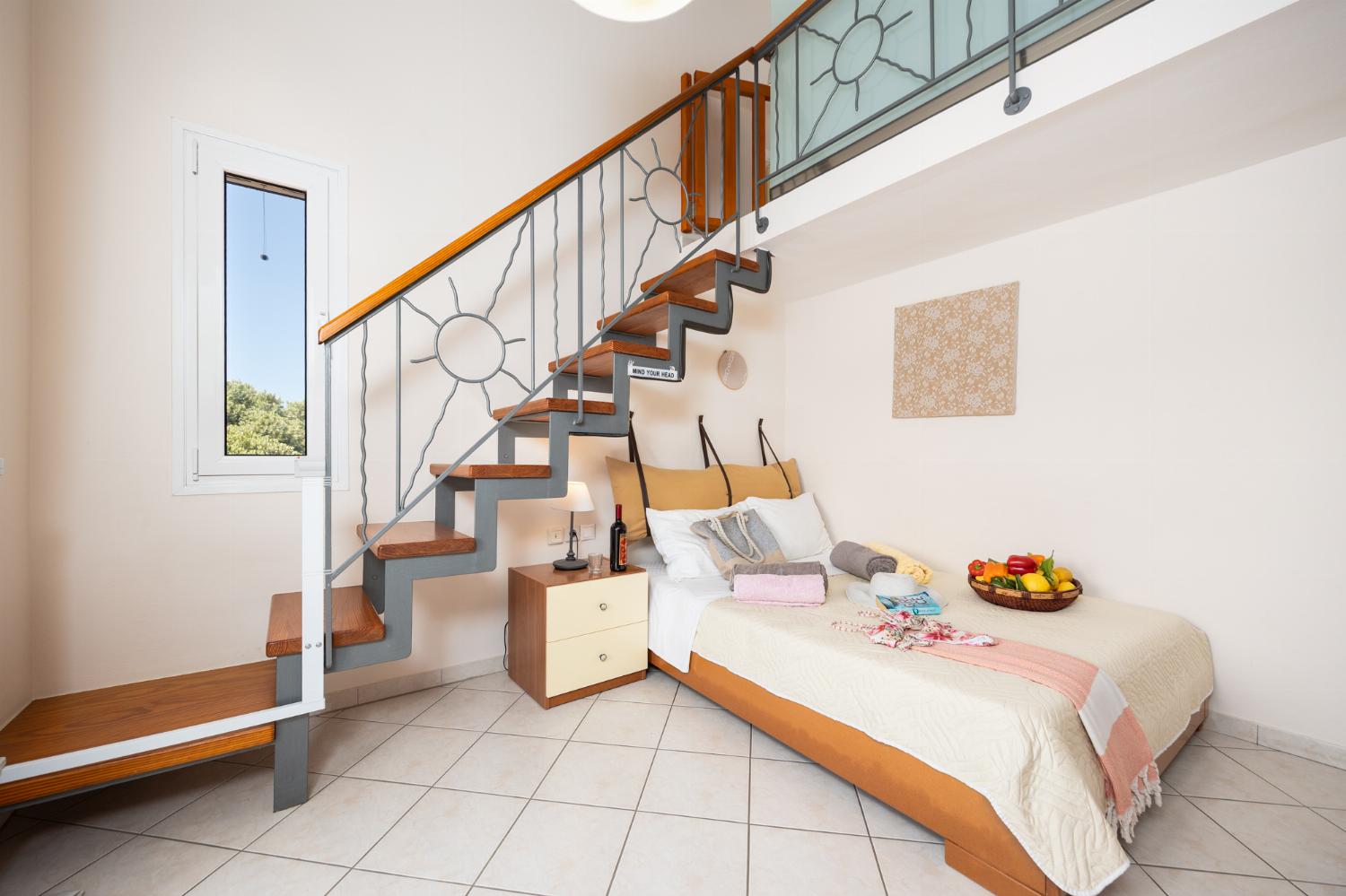 Double bedroom with mezzanine and A/C