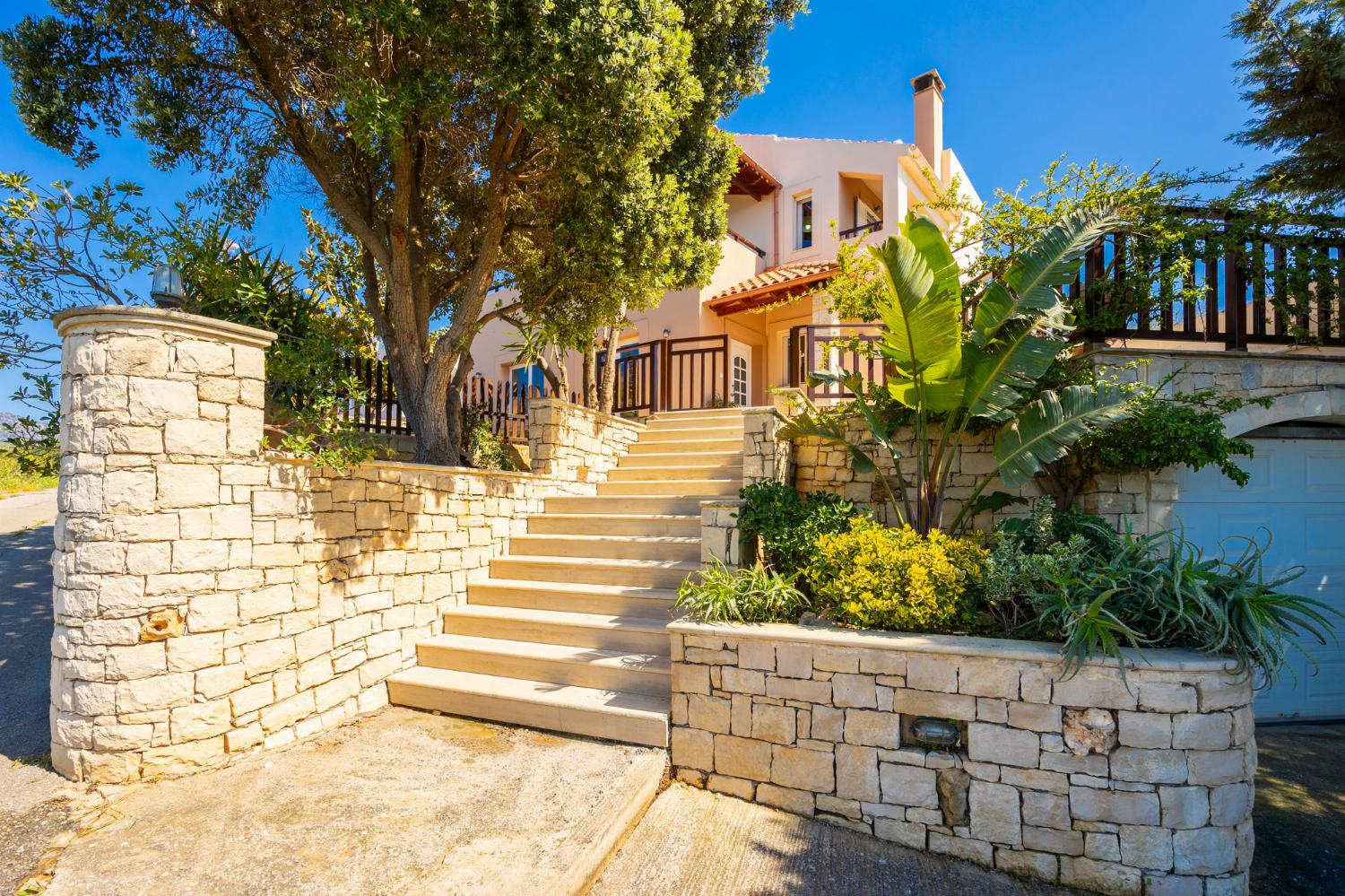 Stairs to villa