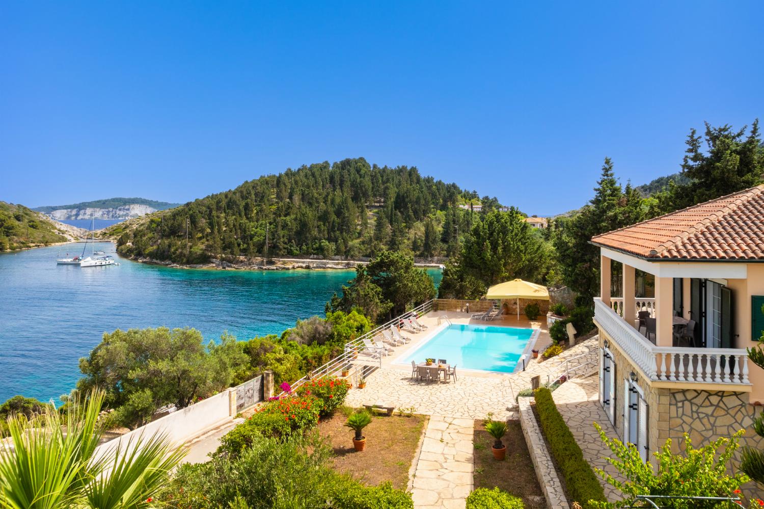 Beautiful villa with private pool and terrace with panoramic sea views