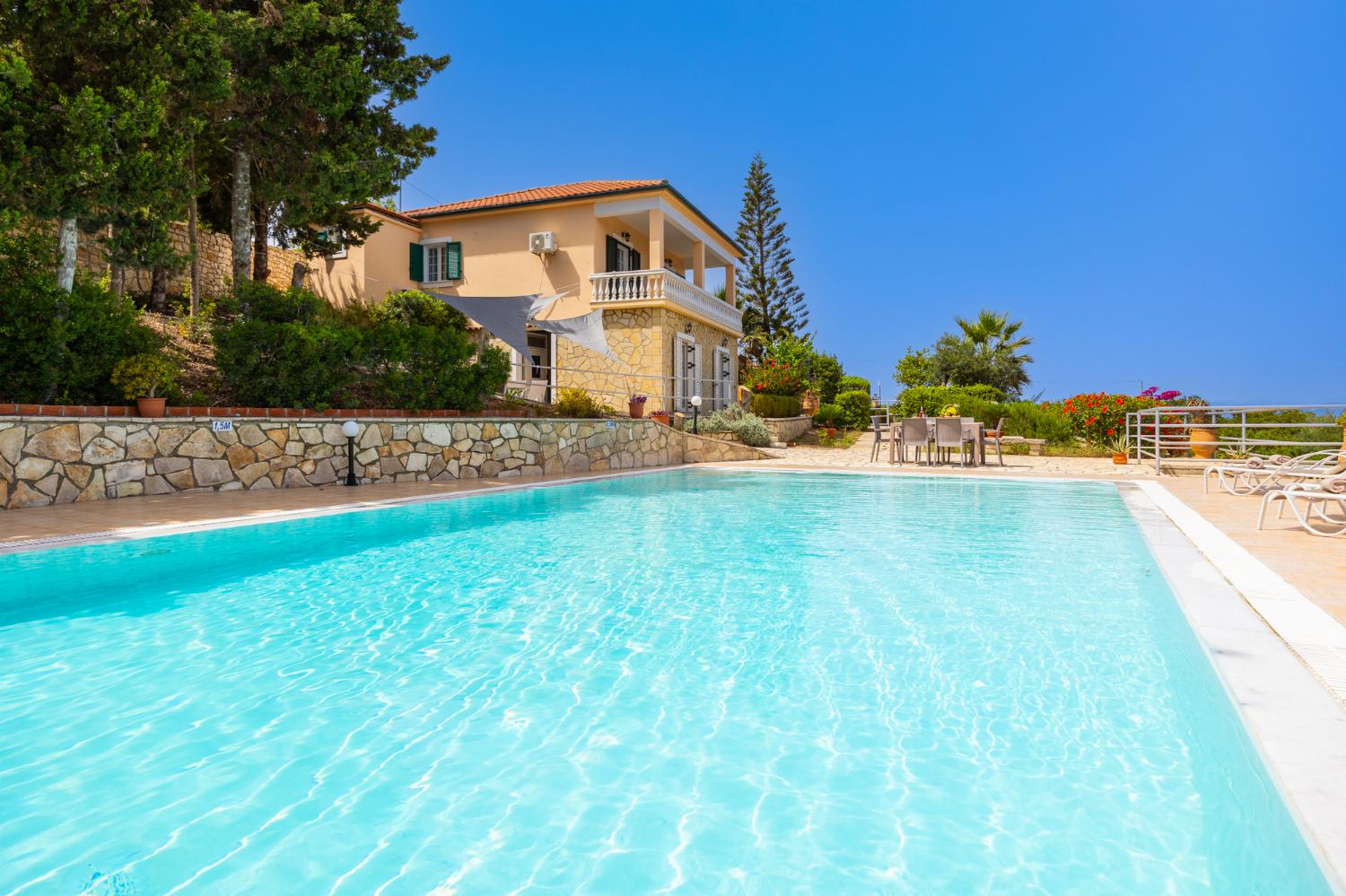 Beautiful villa with private pool and terrace with panoramic sea views