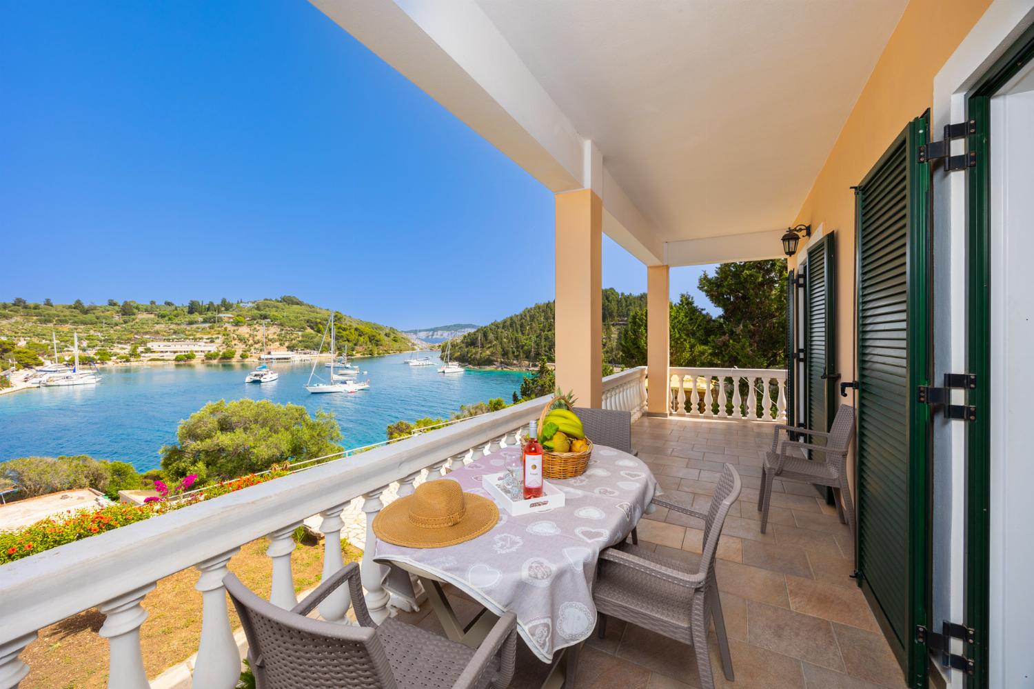 Outdoor area with panoramic sea views