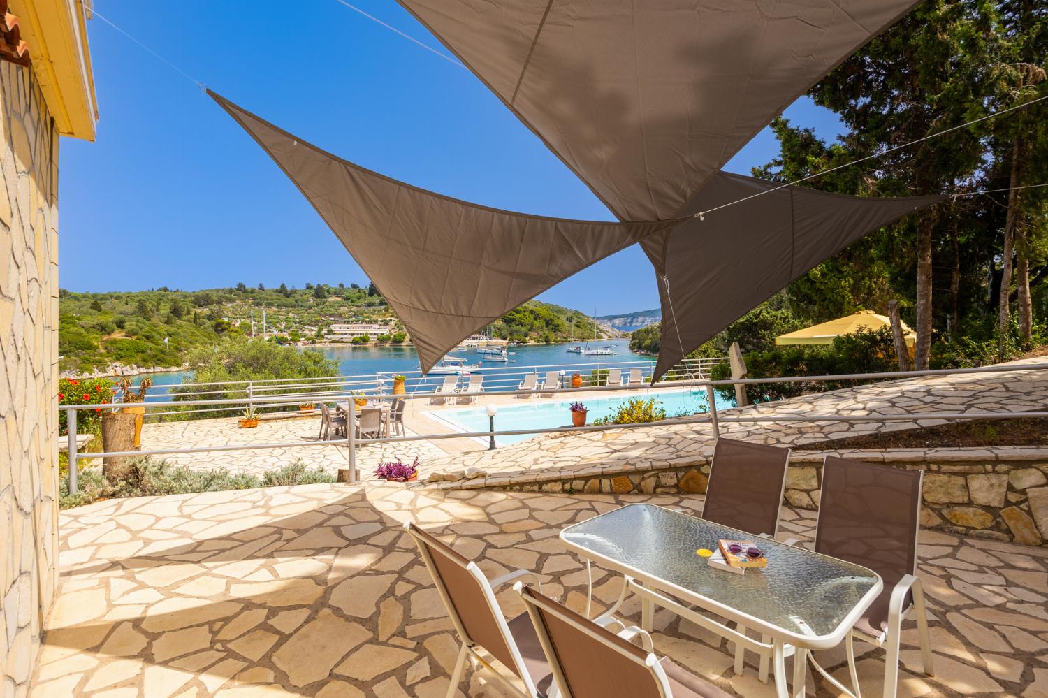 Terrace area with sea views