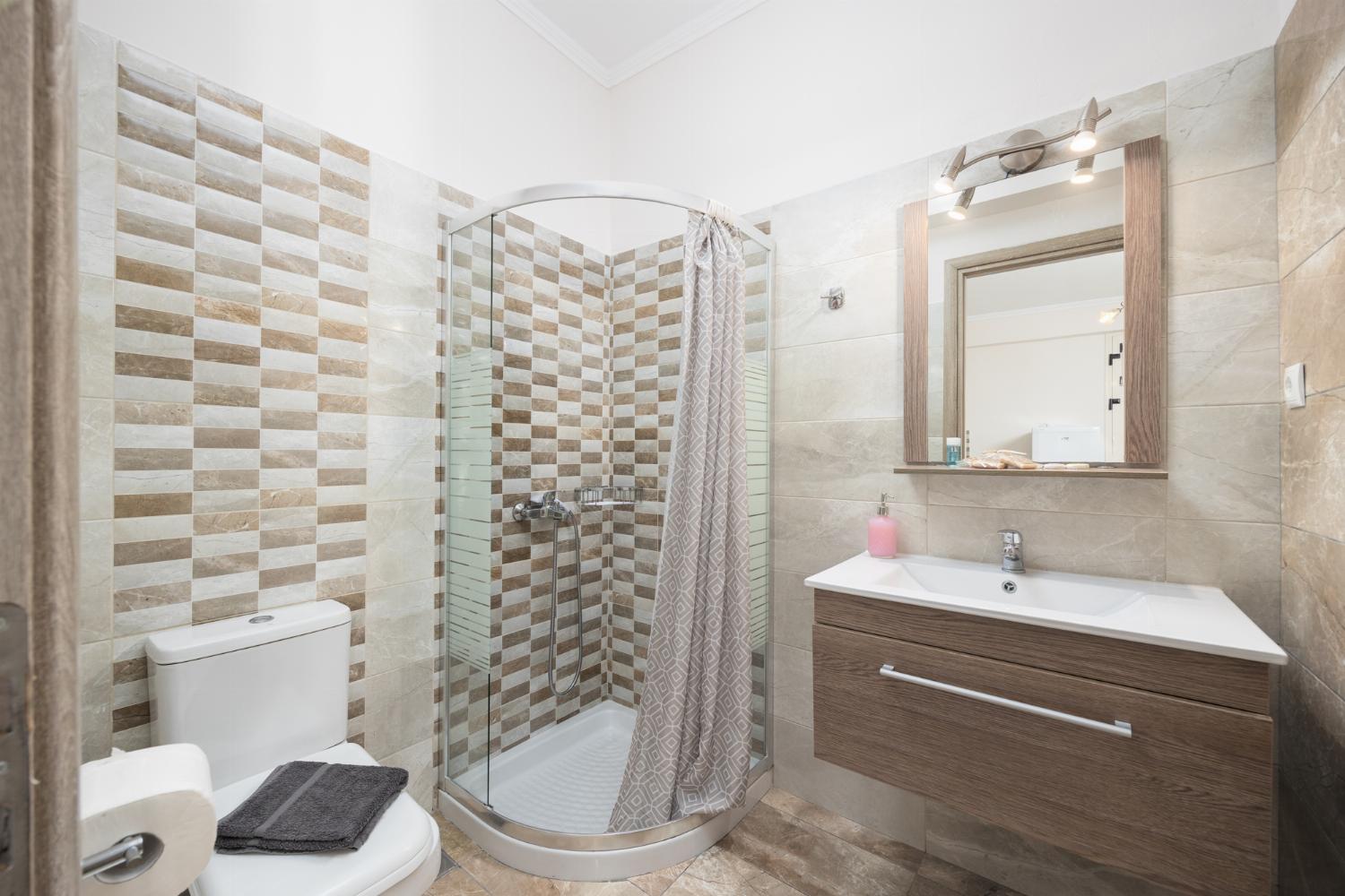 Ground floor: family bathroom with shower