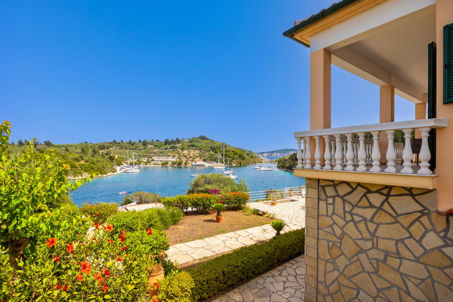 Terrace area with panoramic sea views