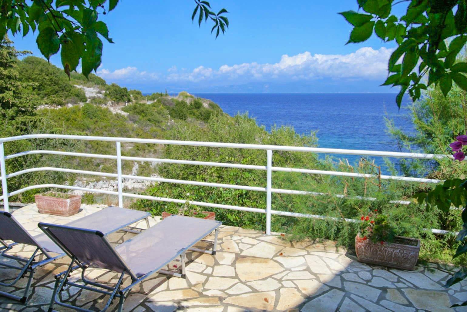 Private terrace area with sea views