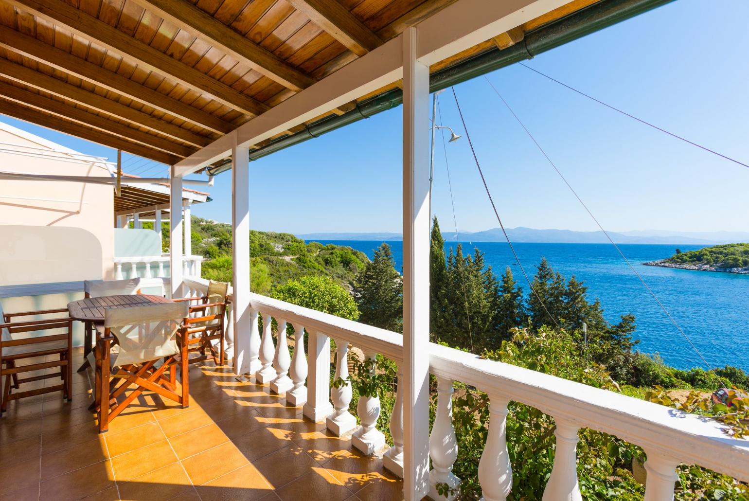 Terrace area with sea views