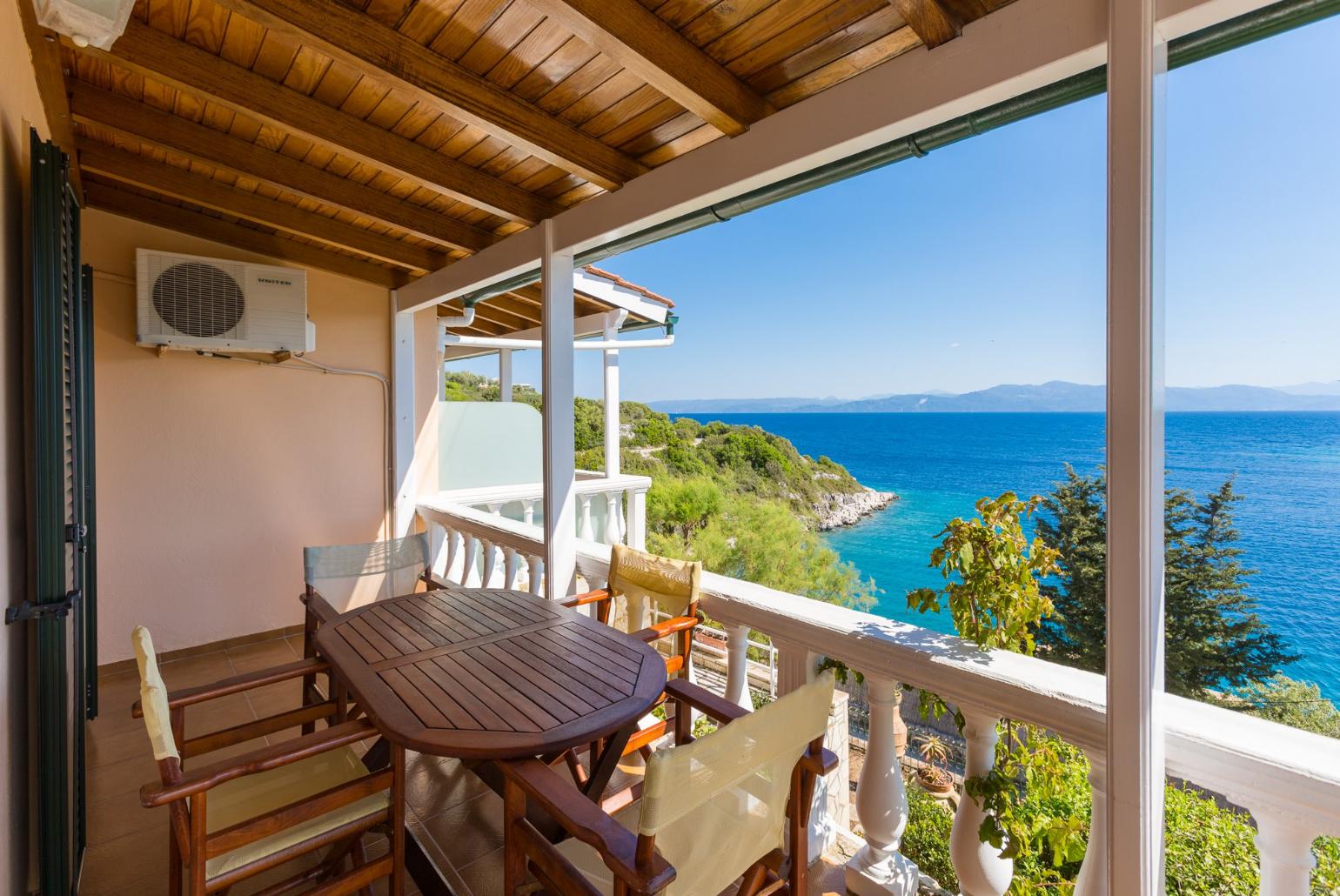 Terrace area with sea views