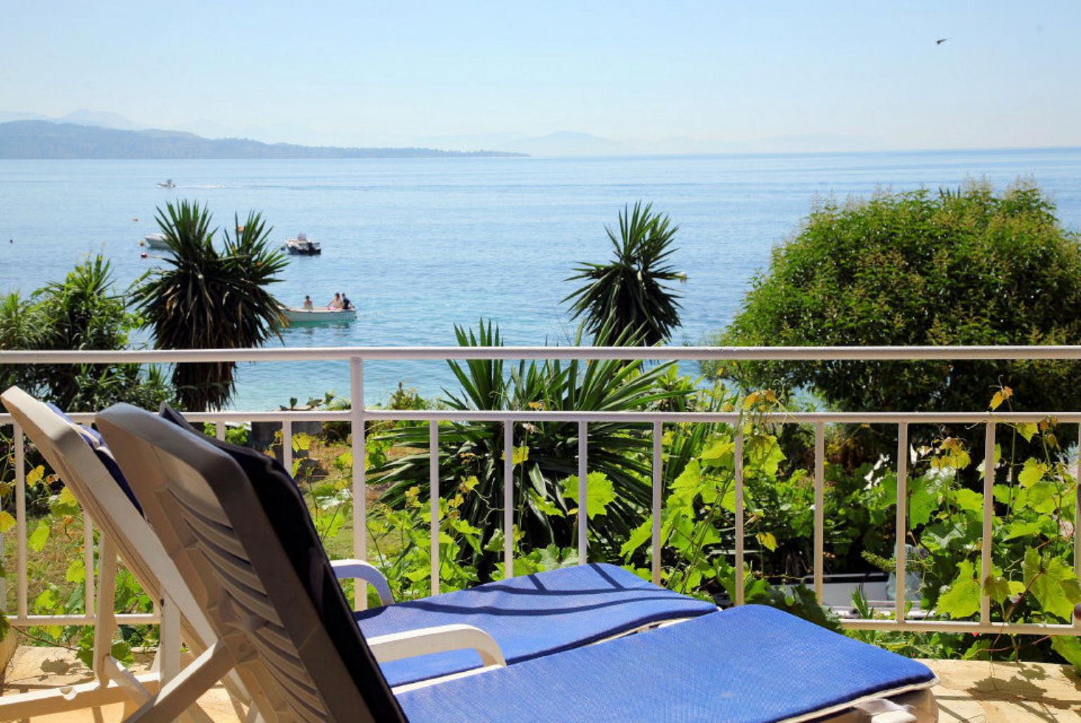 Terrace area with sea views