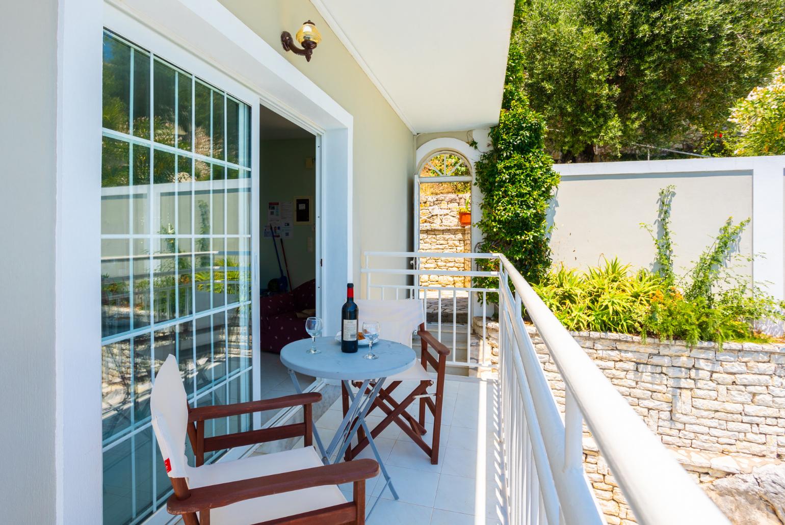 Terrace area with sea views