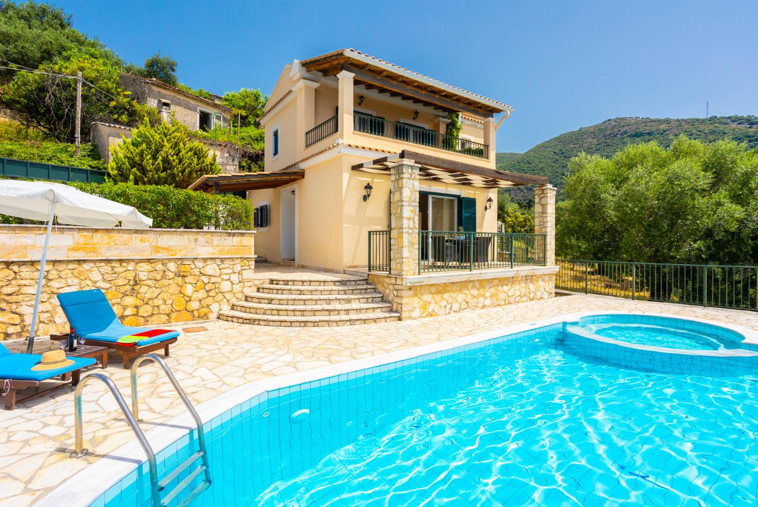 Beautiful villa with private infinity pool and terrace with panoramic sea views